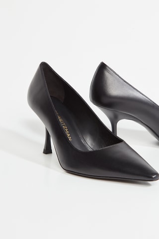 Sapatos de salto em couro - Preto