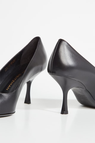 Sapatos de salto em couro - Preto