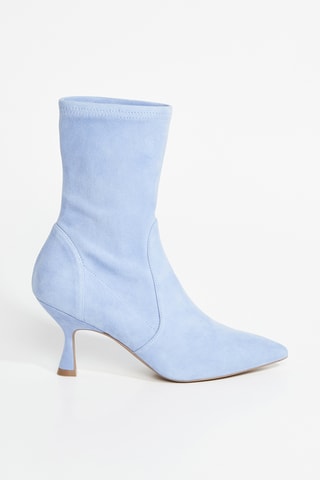 Botins em couro - Azul-celeste