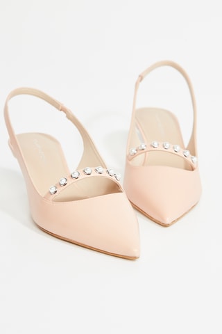 Sapatos de salto em couro - Rosa
