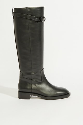 Botas em couro - Preto
