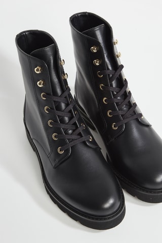 Boots em couro - Preto