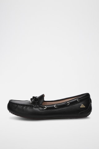 Mocassins de couro Grebes - Preto