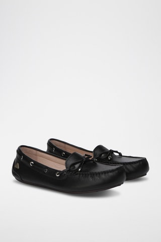 Mocassins de couro Grebes - Preto
