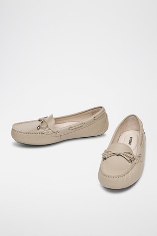 Mocassins de couro Grebes - Castanho-claro