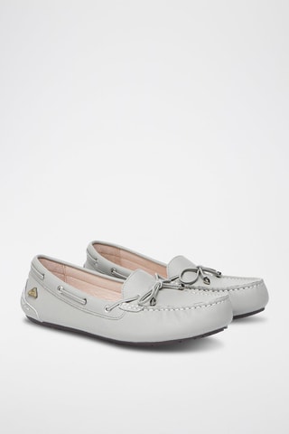 Mocassins de couro Grebes - Cinzento