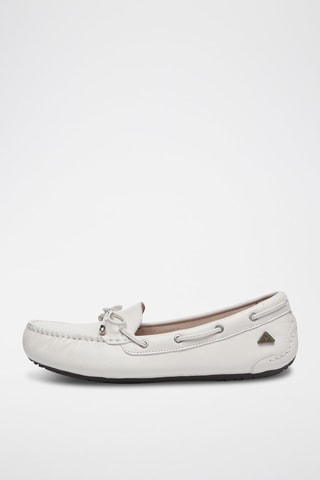 Mocassins de couro Grebes - Branco