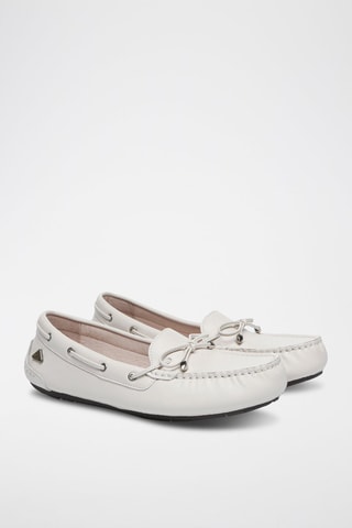 Mocassins de couro Grebes - Branco
