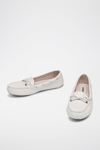 Mocassins de couro Grebes - Branco