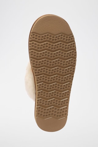 Pantufas forradas de nobuck Pelican - Camel