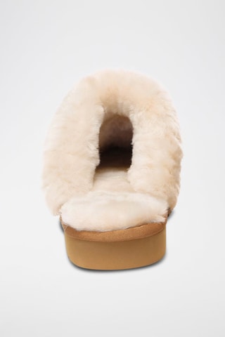 Pantufas forradas de nobuck Raven - Camel