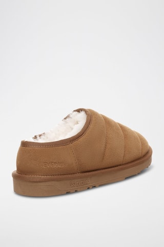 Pantufas forradas de nobuck Jaeger - Camel