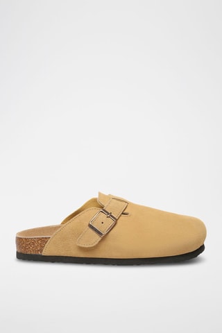 Mules em nobuck Pintail - Camel
