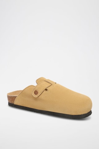 Mules em nobuck Pintail - Camel