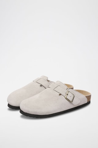 Mules em nobuck Pintail - Toupeira