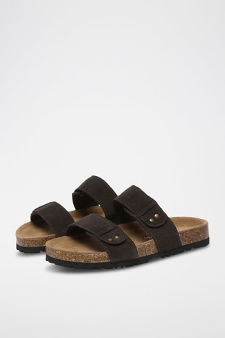Mules de nobuck Scarlet - Castanho-escuro