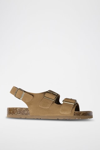Sandálias de nobuck Flame - Camel