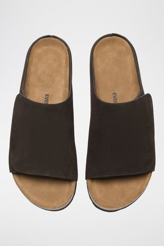 Mules de nobuck Jacky - Castanho-escuro
