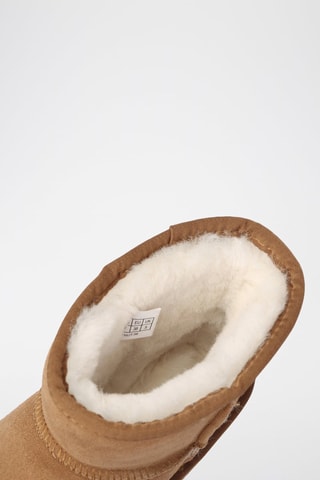 Botins forrados de nobuck- Camel