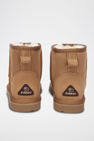 Botins forrados de nobuck- Camel