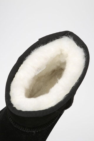 Botins forrados de nobuck- Preto