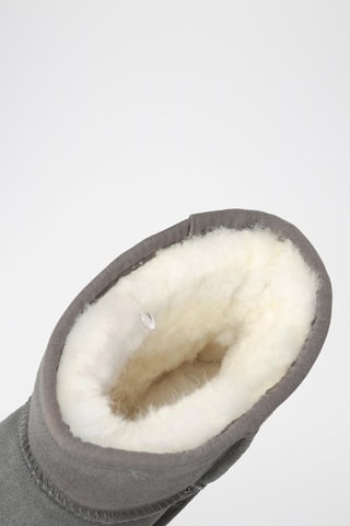 Botins forrados de nobuck- Cinzento