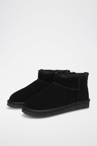 Botins forrados de nobuck Finch - Preto