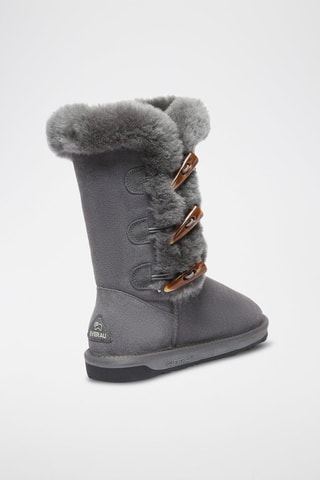 Botins em couro de carneiro nobuck Ashy - Cinzento