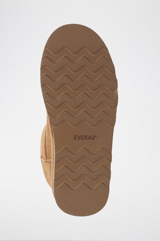 Botins forrados de nobuck com plataforma Heron - Camel