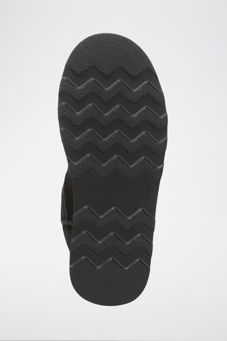 Botins forrados de nobuck com plataforma Heron - Preto