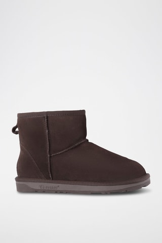 Botins forrados de nobuck Emu - Castanho-escuro