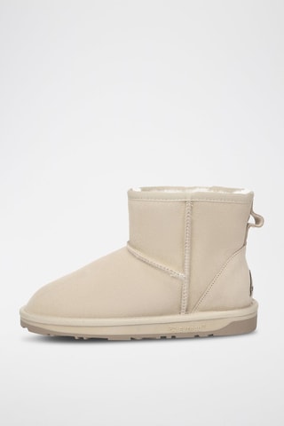 Botins forrados de nobuck Emu - Bege