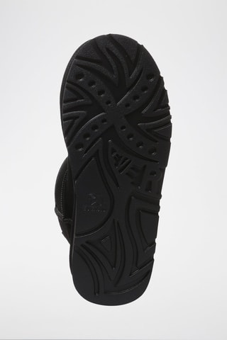 Botins forrados de nobuck com plataforma Dusky - Preto