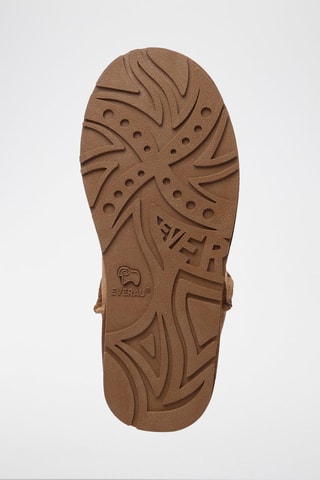 Botins forrados de nobuck e lã de carneiro Parrot - Camel e branco