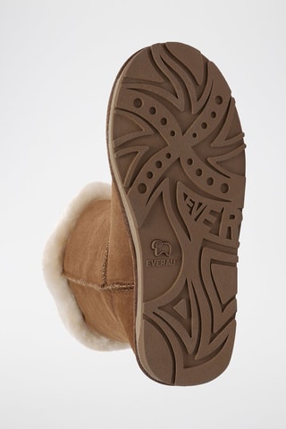 Botins forrados em couro de carneiro nobuck Ashy - Camel