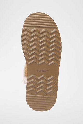 Botins forrados de nobuck com plataforma Barren - Camel