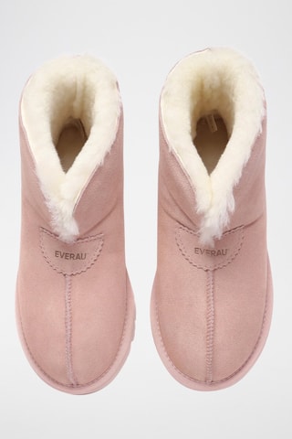 Botins forrados em nobuck Owl - Rosa