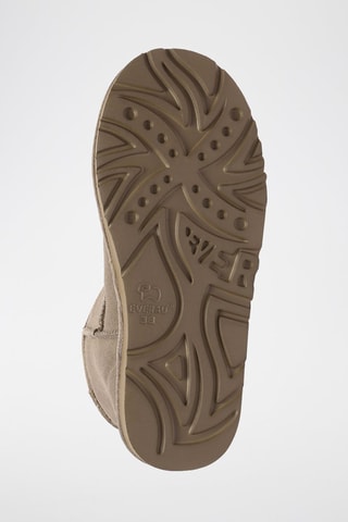 Botins forrados em nobuck Ostrich - Bege