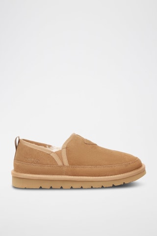 Slip-on forrados de nobuck Galah - Camel