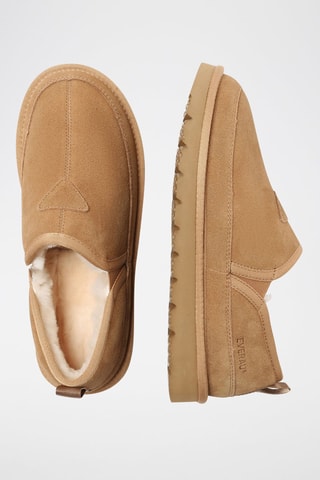 Slip-on forrados de nobuck Galah - Camel