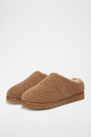 Socas forradas em pelo de carneiro Snipe - Camel