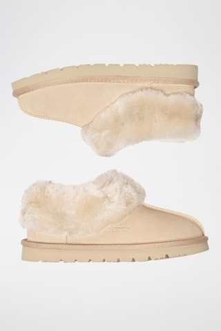 Botins forrados em nobuck Ibis - Areia