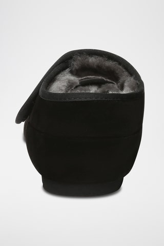 Babies forrados em nobuck Teal - Preto