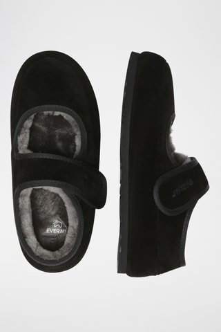 Babies forrados em nobuck Teal - Preto