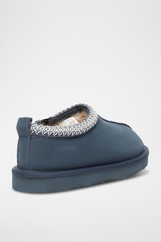Socas forradas em nobuck Wigeon - Azul-escuro
