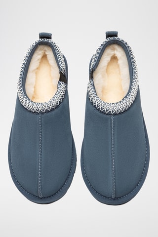 Socas forradas em nobuck Wigeon - Azul-escuro