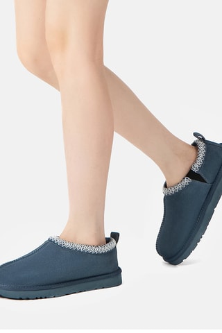 Socas forradas em nobuck Wigeon - Azul-escuro