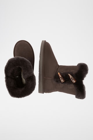 Botins forrados em nobuck Stock - Chocolate