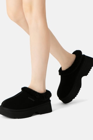 Socas forradas em nobuck Savanna - Preto