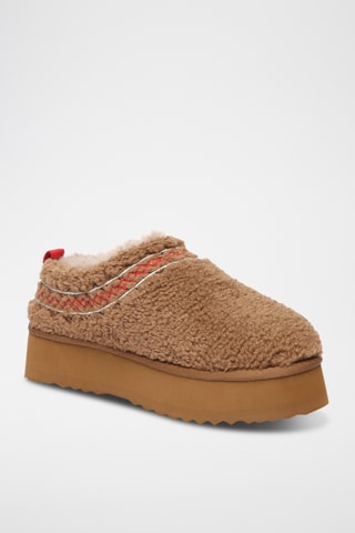 Socas forradas com plataforma Lewin - Camel
